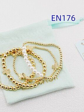 Enewton Gold Cross Bracelet Set